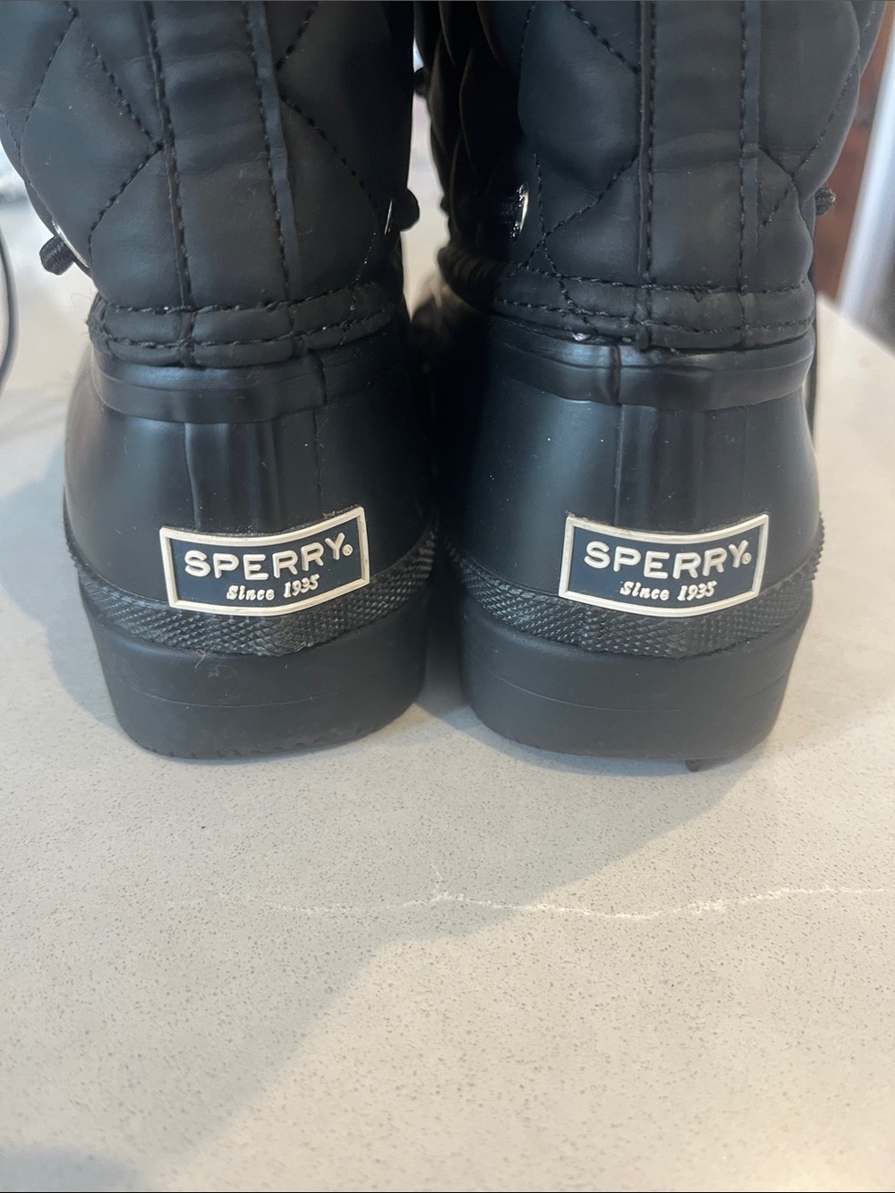 Sperry Black Women's Waterproof Lace-Up Boots - Picture 2 of 7